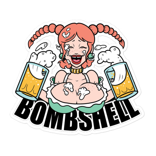 Beer babe sticker by Cash baby